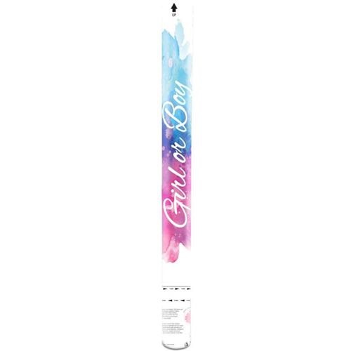 Vystřelovací konfety Holka nebo kluk - modré 60 cm