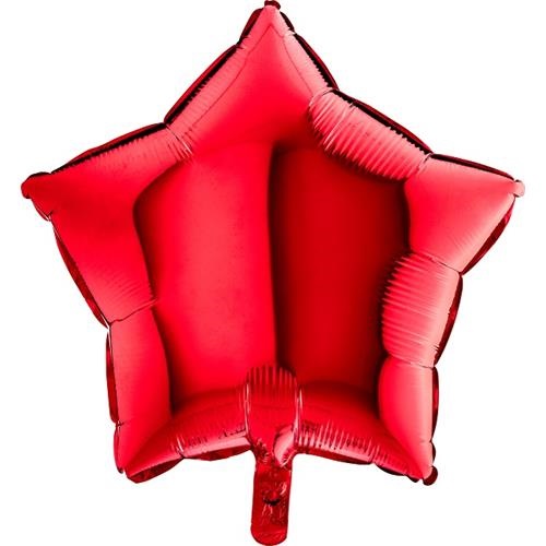 Foliový balonek hvězda červená 45 cm