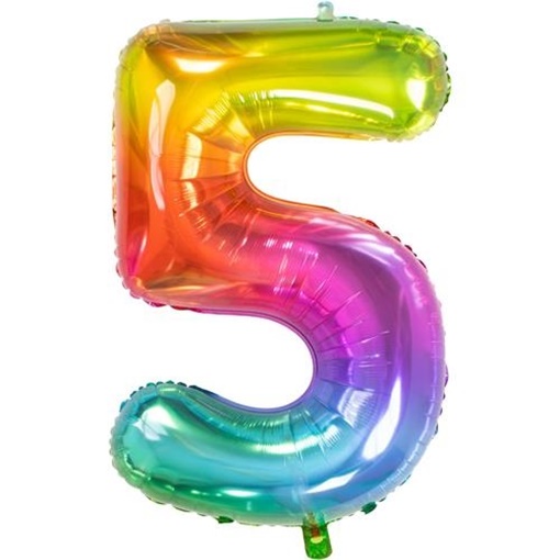 Balonek duhový číslo 5 (81 cm)