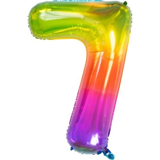 Balonek duhový číslo 7 (81 cm)
