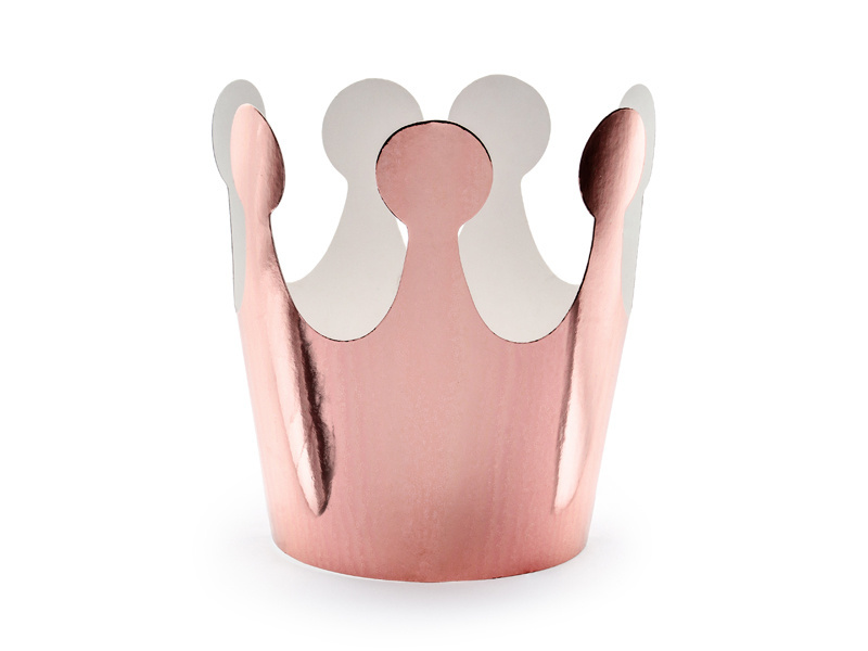 Korunky Rosegold 18 cm- 6ks