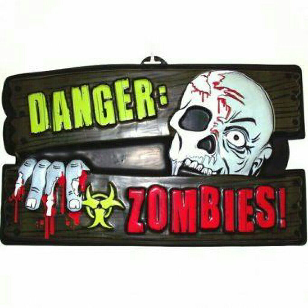Cedule Danger Zombie 43 x 25 cm
