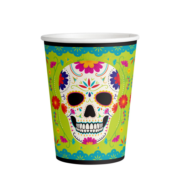 Kelímek Day of the dead - barevný 8ks