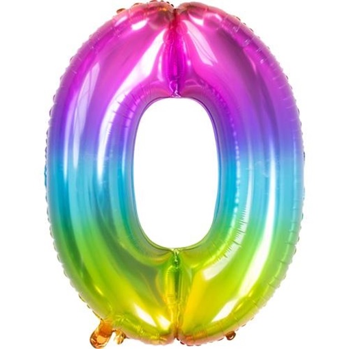 Balonek duhový číslo 0 (86 cm)