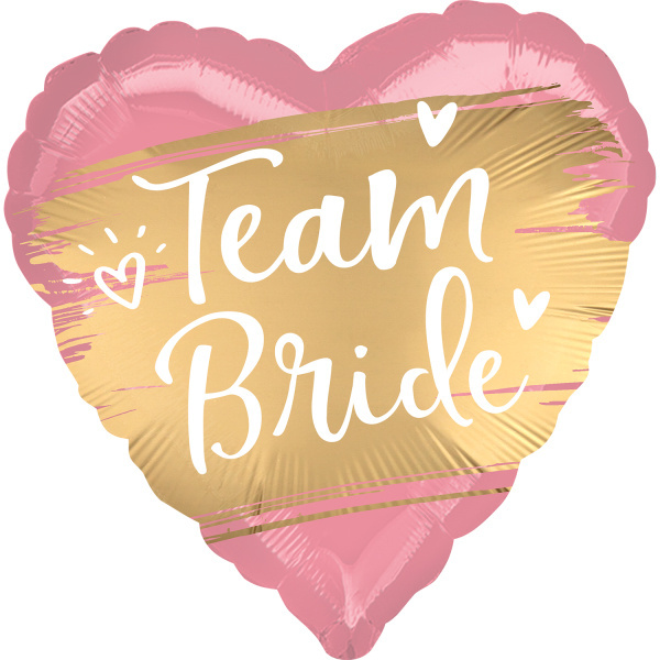 Foliové srdce Team Bride 43 cm