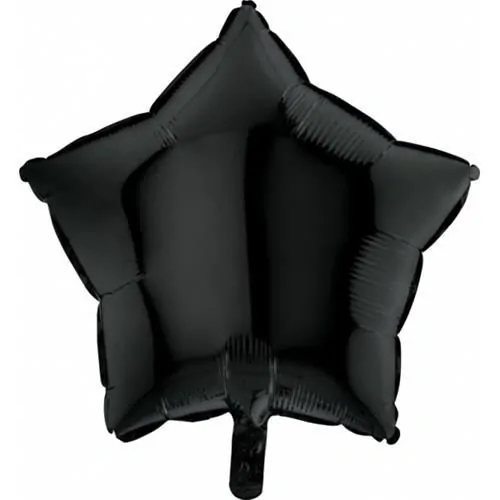Foliový balonek hvězda černá 45 cm