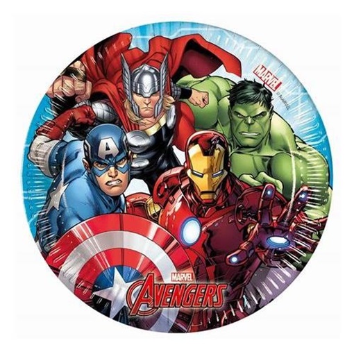 Talířky Avengers 8 ks