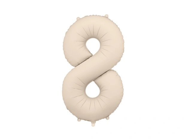 Foliový balonek číslo Běžové 8 (86 cm)