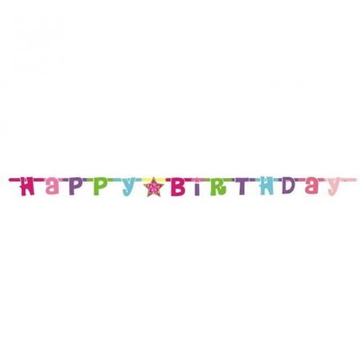 Party nápis Happy Birthday - holky
