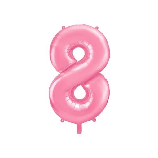 Balonek růžový číslo 8 (86 cm)