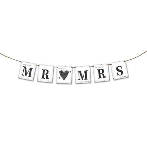 Nápis MR and MRS se srdíčkem 77 cm
