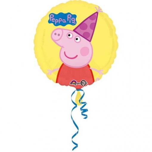 Foliový balonek Peppa žlutý 43 cm
