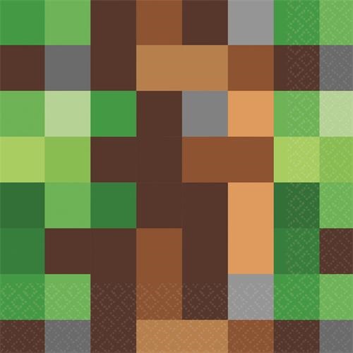 Ubrousky Minecraft 33 x 33 cm 16 ks