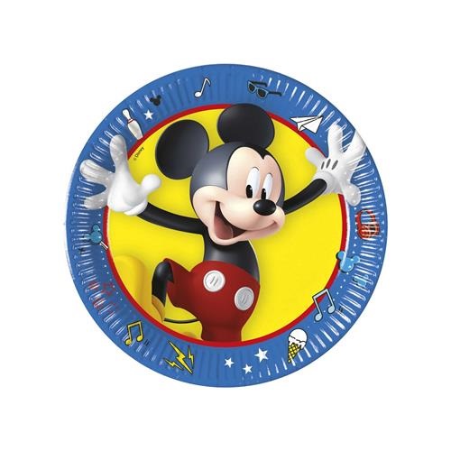 Talíř Mickey modrý 8 ks