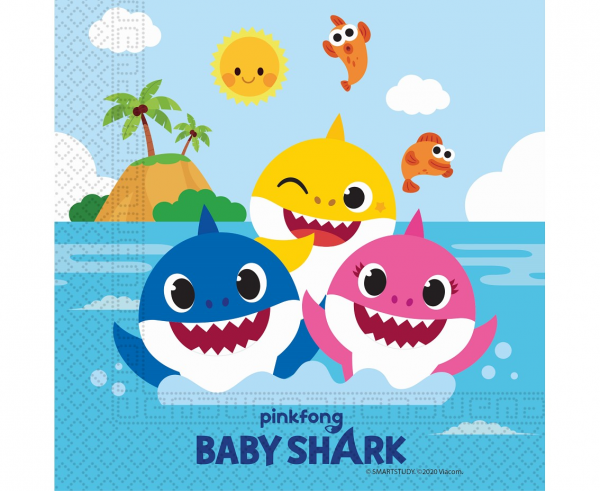 Ubrousky Baby Shark 20 ks