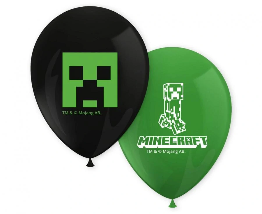Balonky Minecraft 8 ks