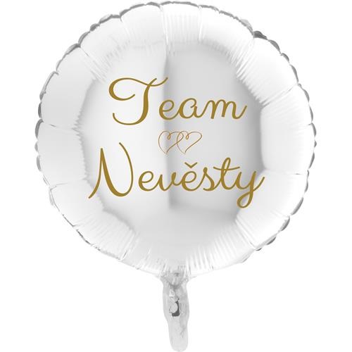 Foliový balonek Team nevěsty kulatý