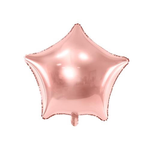 Foliový balonek Hvězda Rosegold 48 cm