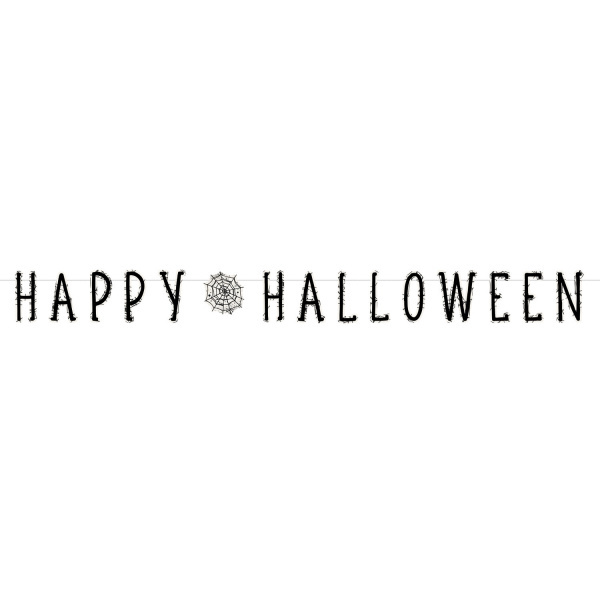 Girlanda Happy Halloween pavučina 180 cm