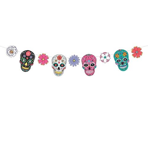 Girlanda lebky Dia de los Muertos 120 cm