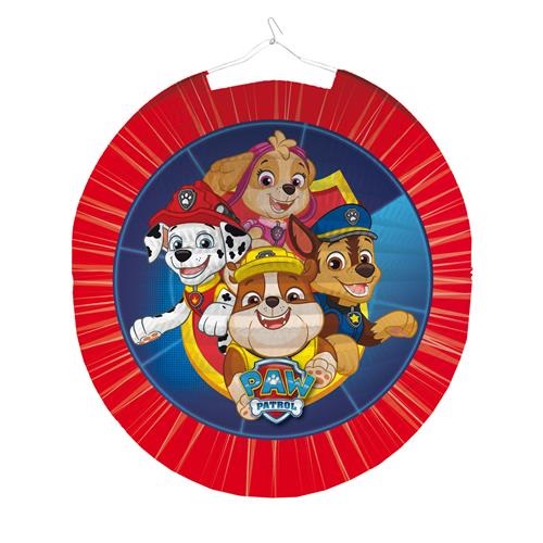 Lampion Tlapková patrola kulatý - modrý / růžový