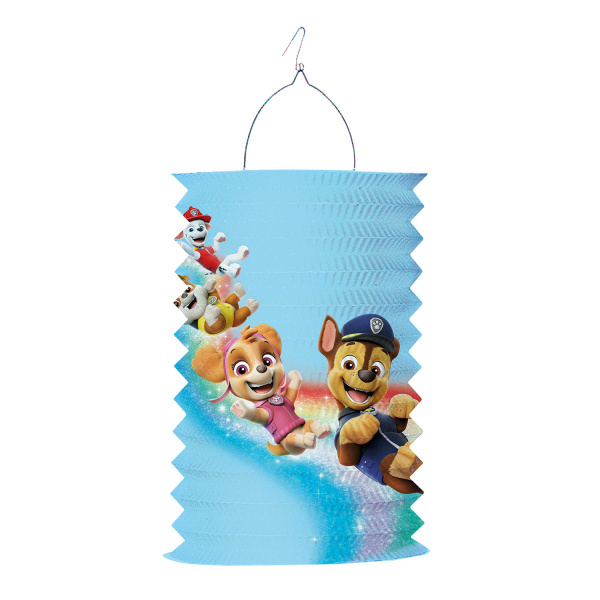 Lampion Tlapková patrola kulatý - modrý / růžový