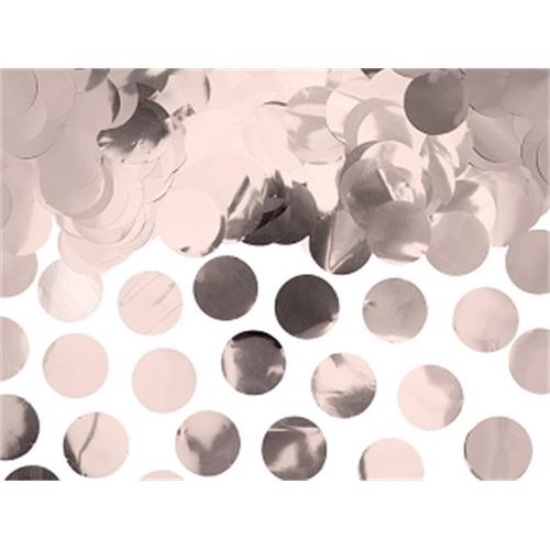 Konfety metalické Rosegold kolečka 15 g