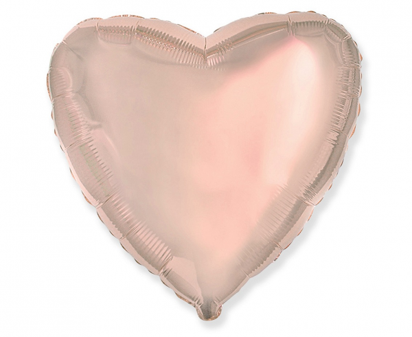 Foliové srdce Rosegold 45 cm