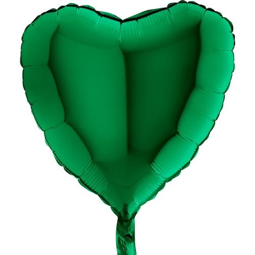 Foliové srdce Zelené 45 cm