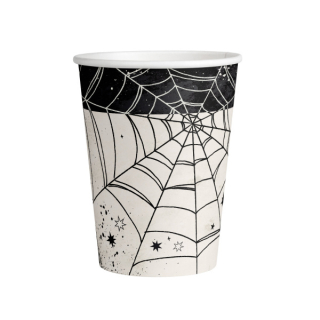 Kelímek Halloween pavučiny 8ks